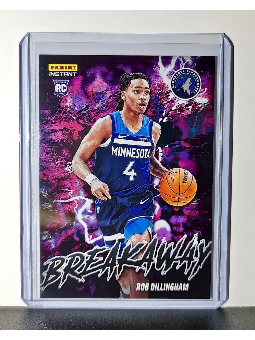 Rob Dillingham Rookie 2024-25 Panini NBA #8 Breakaway Card Timberwolves 1/1355